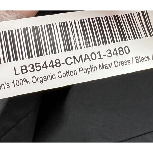 Quince Women's Black Organic Cotton Sleeveless Maxi Dress sz M NWT Pockets - Picture 6 of 7